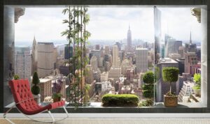 טפט - חלון ונוף יפיפה לעיר