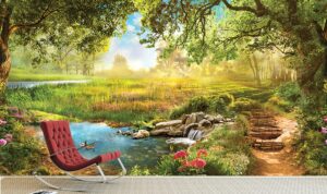 טפט - נוף לפארק יפיפה