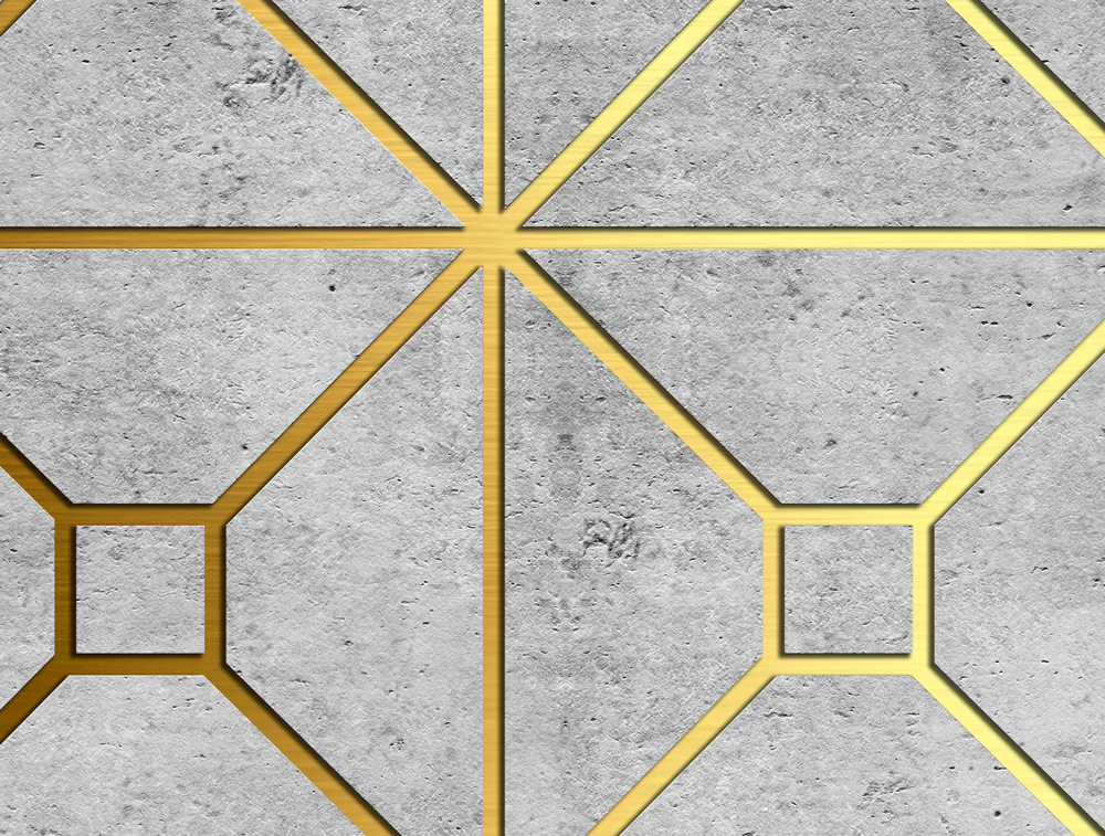 טפט - בטון וריבועי זהב