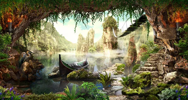 טפט - מערה באגם