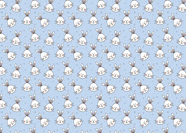 טפט - ארנבונים לבנים