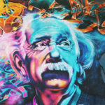 טפט - גרפיטי צבעוני איינשטיין