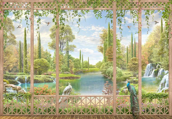 טפט - מרפסת טווסים