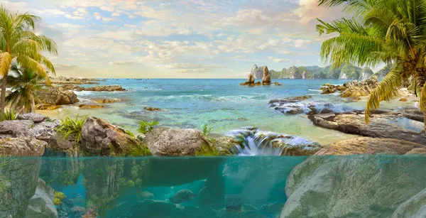 טפט - ים צלול ונוף מרהיב