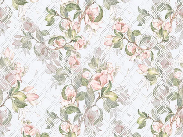 טפט - פרחים וצורות