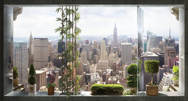 טפט - חלון ונוף יפיפה לעיר