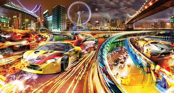 טפט - מכוניות מרוץ מהירות