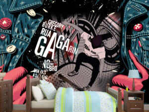 מדבקת טפט | סקייטר מאוייר