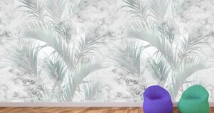 מדבקת טפט | עלים בעיצוב עדין