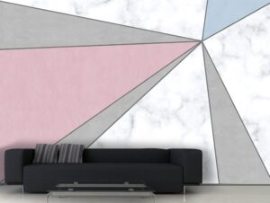 מדבקת טפט | עיצוב שיש ובטון צבעוני