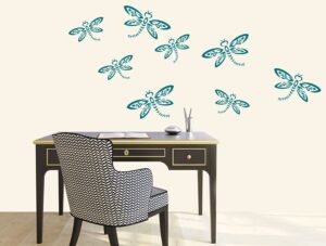 מדבקת קיר | סט שפיריות מעוצבות