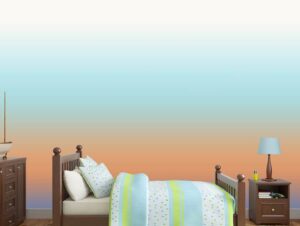 מדבקת טפט | מעבר צבעים חום וכחול