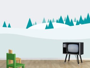 מדבקת טפט | גבעות מושלגות