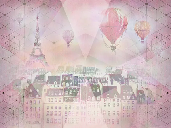 מדבקת טפט | פריז בורוד