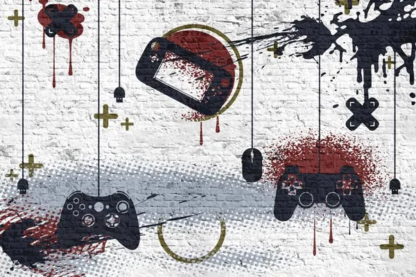 מדבקת טפט | גרפיטי גיימינג