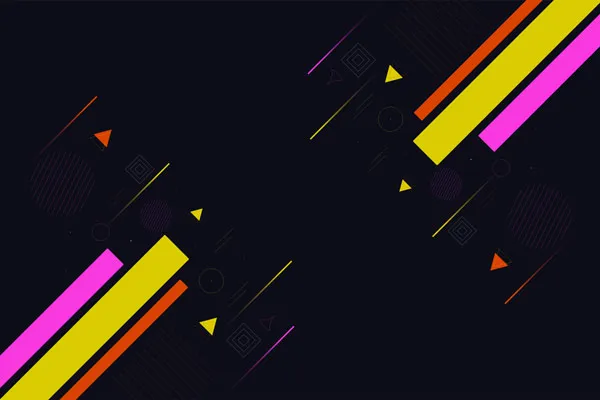 מדבקת טפט | משולשים ופסים צבעוניים