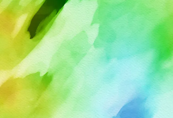 מדבקת טפט | צבע מים ירוק צהוב