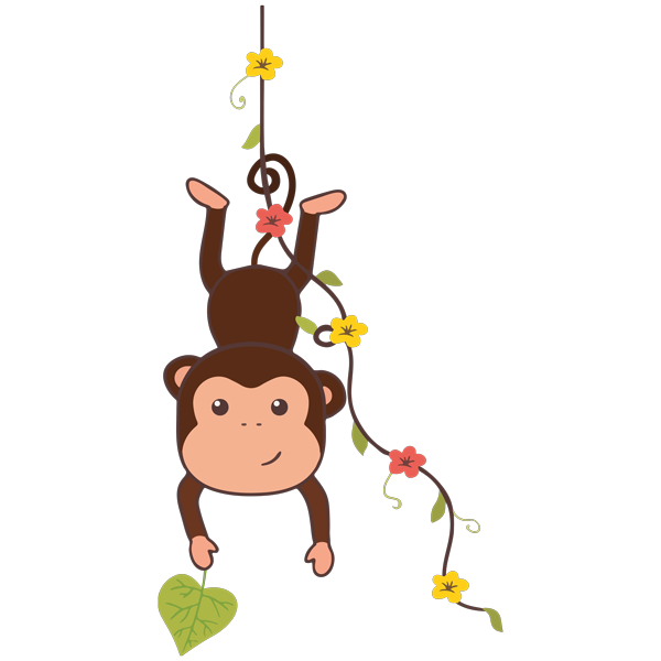 מדבקת קיר | קופיף שובב