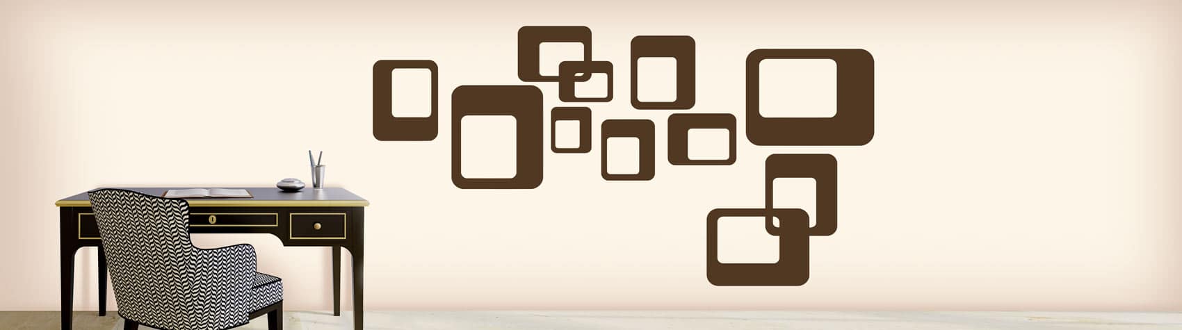 מדבקת קיר - שרשרת פילים