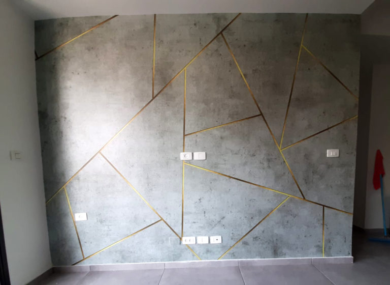 חיתוכי צורות בטון וזהב