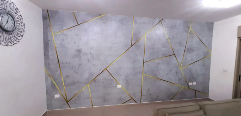 חיתוכי צורות בטון וזהב