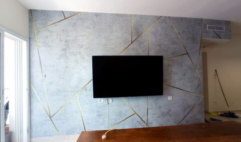 חיתוכי צורות בטון וזהב