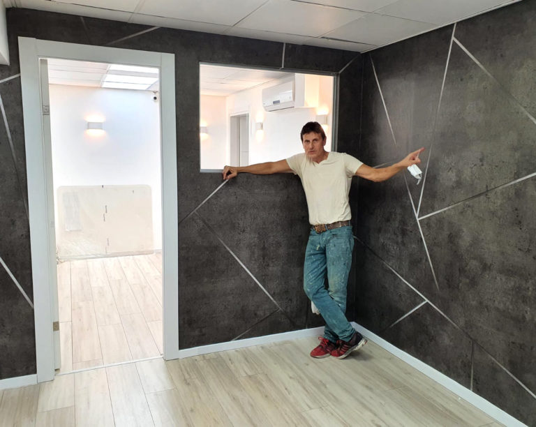 חיתוכי צורות בטון אפור