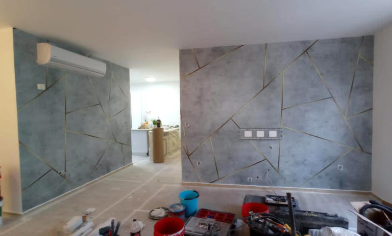 חיתוכי צורות בטון וזהב