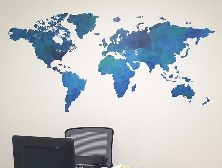 מפת עולם גאומטרית