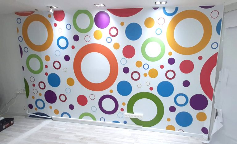 עיגולי צבעוניים לחדרי ילדים