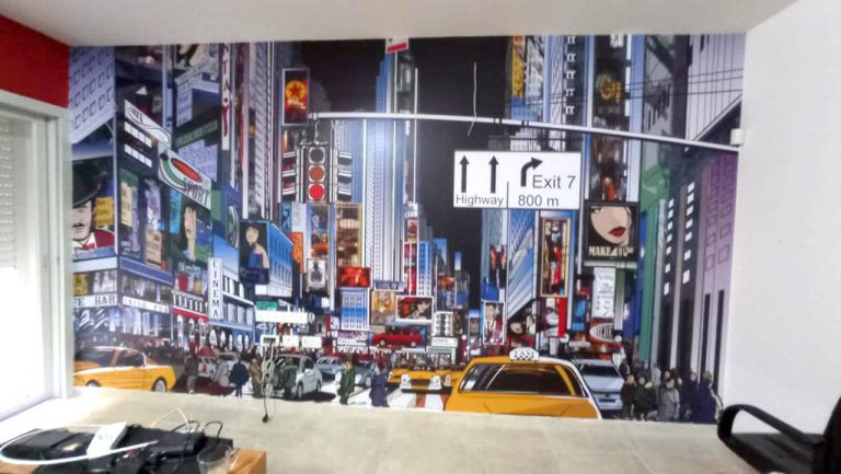 עיר קומיקס צבעונית