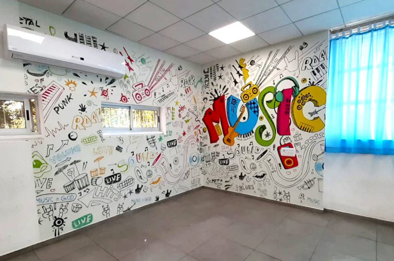 גרפיטי מוזיקה צבעוני