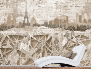 טפט - עיצוב גרפיטי קיר עתיק