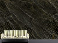 טפט - שיש מעוצב שחור צהוב וצורות עדינות