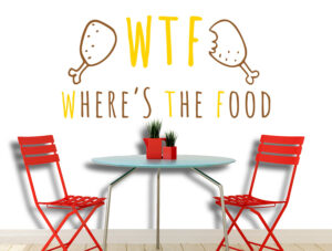 מדבקה - where's the food