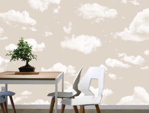 טפט - עננים רכים ורקע כתמתם