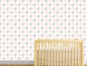 טפט - עיצוב צורות בגווני ורוד אפור