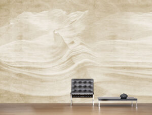 טפט - בטון גלי מעוצב צהבהב