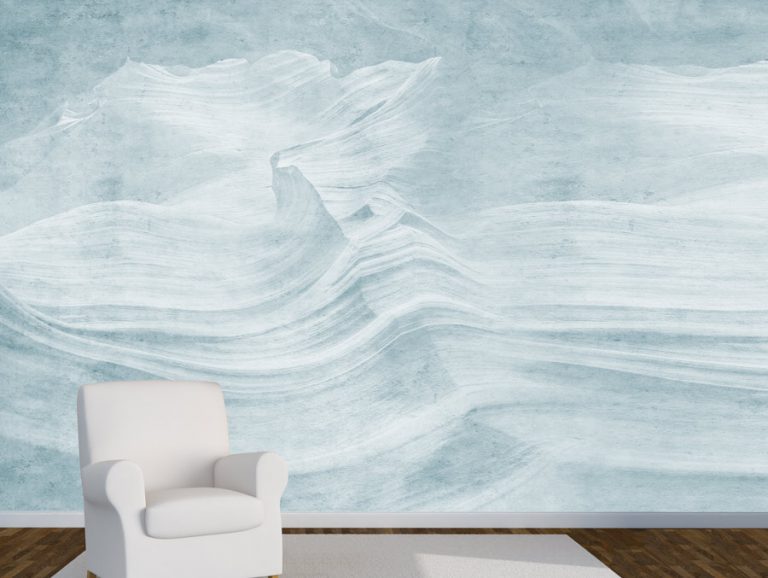 טפט - בטון גלי מעוצב כחלחל