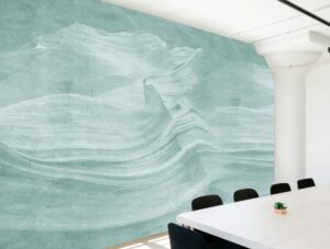 טפט - בטון גלי מעוצב ירקרק