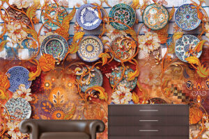 טפט - עיצוב כתום מיוחד