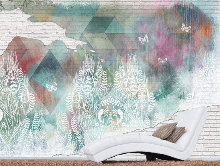 טפט - גרפיטי סדוק מעוצב