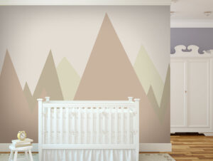 טפט - פסגות הרים חום ירוק