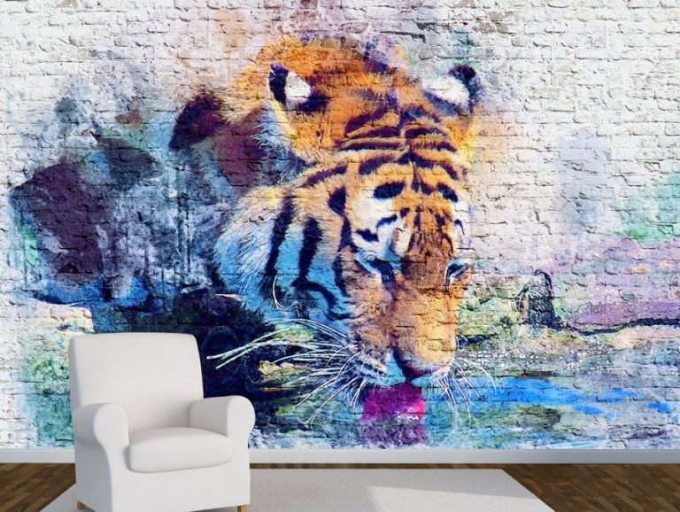 טפט - טיגריס גרפיטי