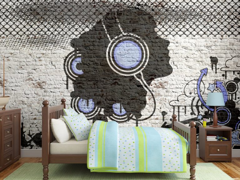 טפט - גרפיטי מוזיקלי כחול