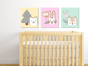 סט מדבקות - שלוש חיות