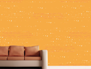 טפט - פסים ונקודות כתומים