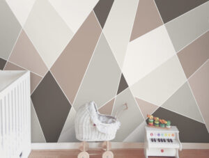 טפט - צורות בהירות בגווני חום