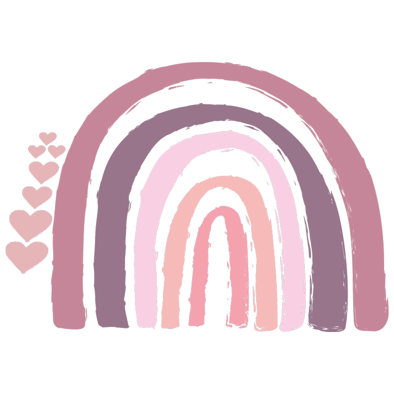 מדבקת קיר - קשת מעוצבת