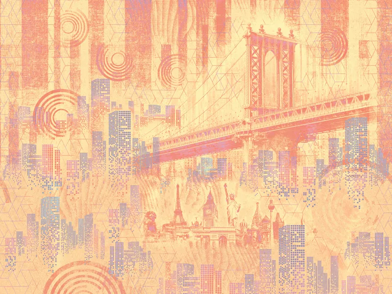 טפט - עיצוב עירוני אבסטרקטי